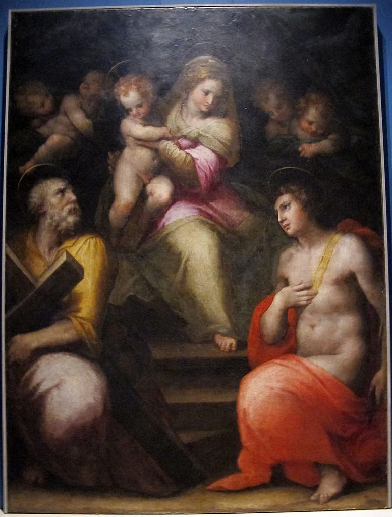 Madonna coi ss. Andrea e Sebastiano, 1580 ca., da Sacro Cuore di Fontanella (Empoli)